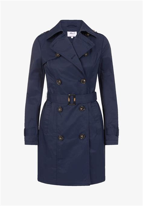 blauwe trenchcoat dames